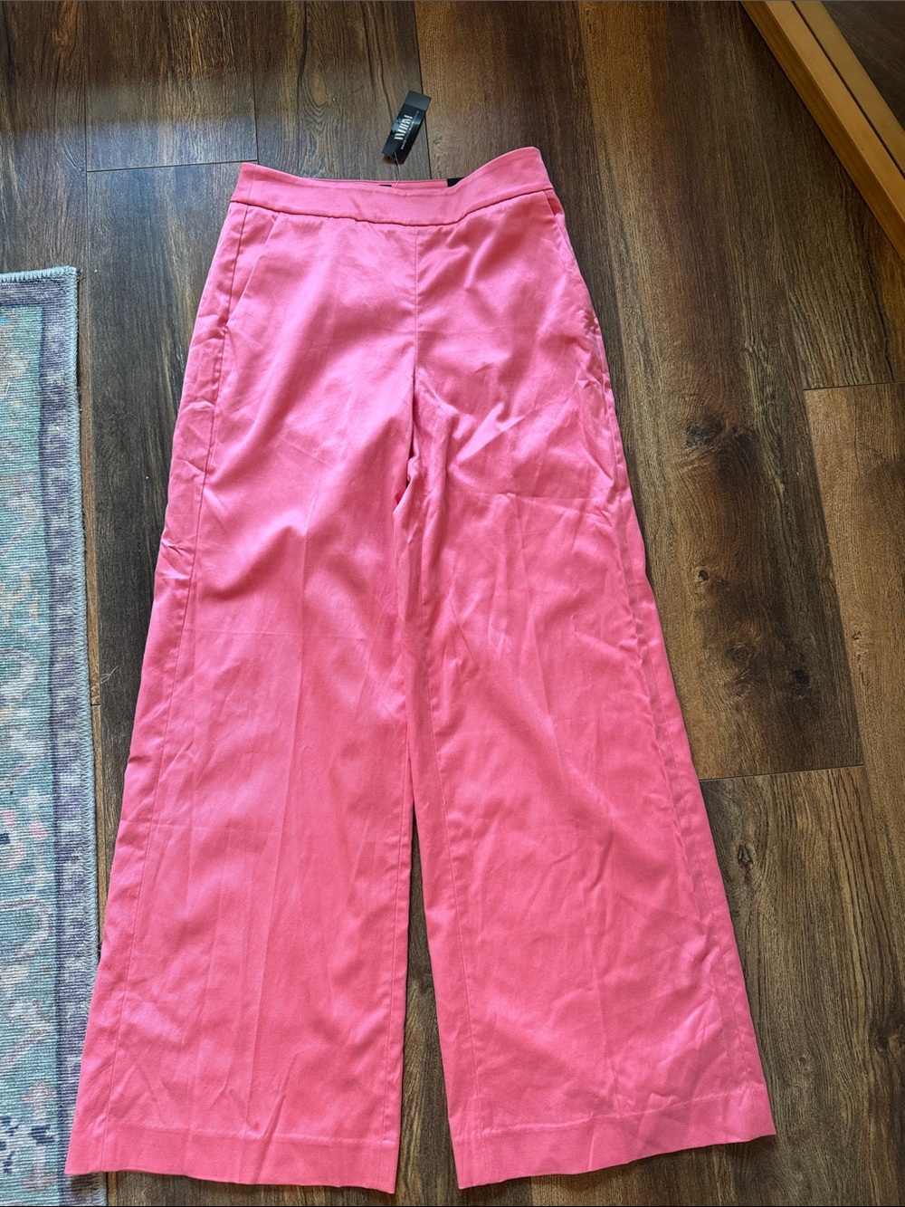 White House Black Market Pink Wide-Leg Trousers - Picture 6 of 9